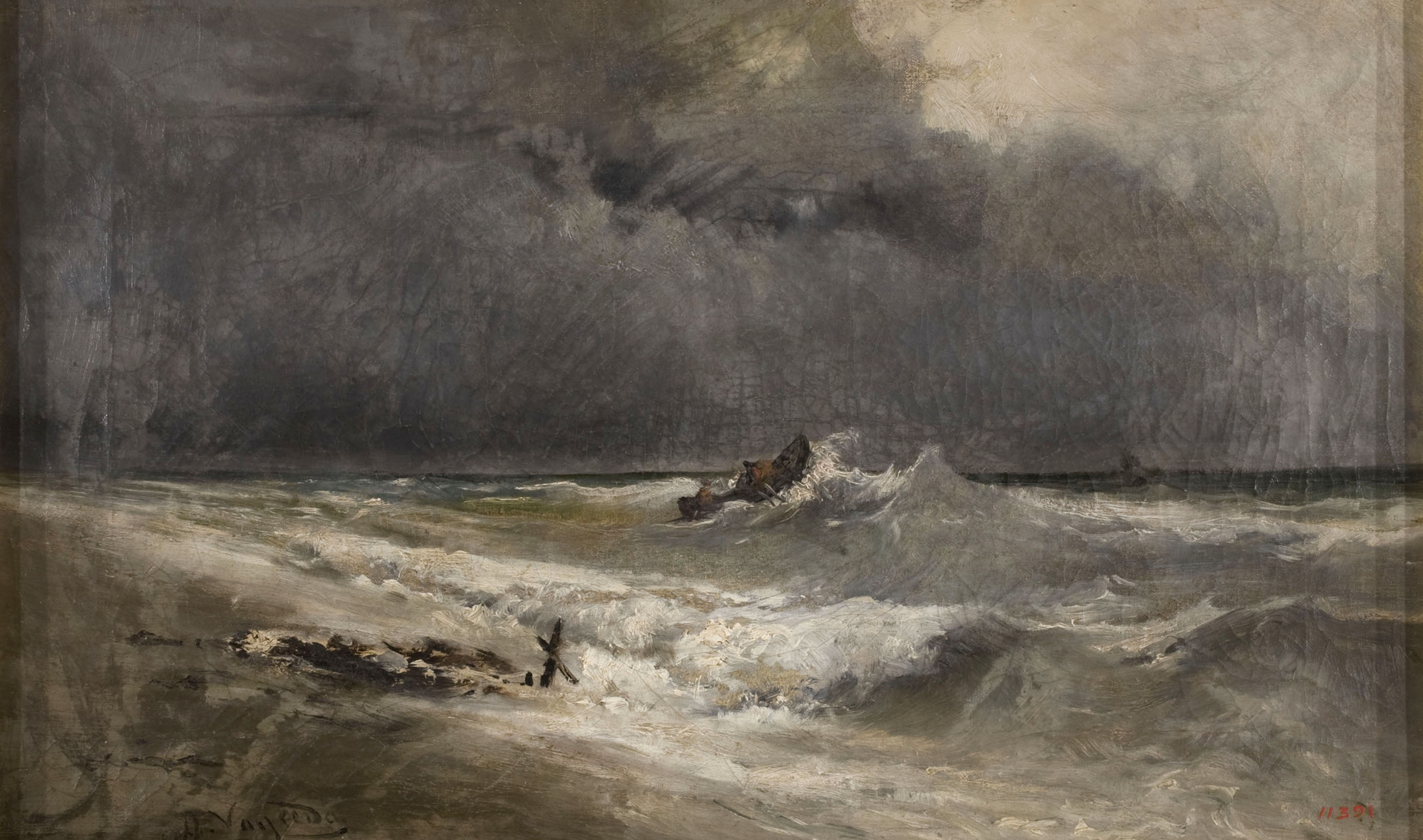 image for: Joaquim Vayreda - Marina (Seta, Llenguadoc) - Cap a 1873-1875