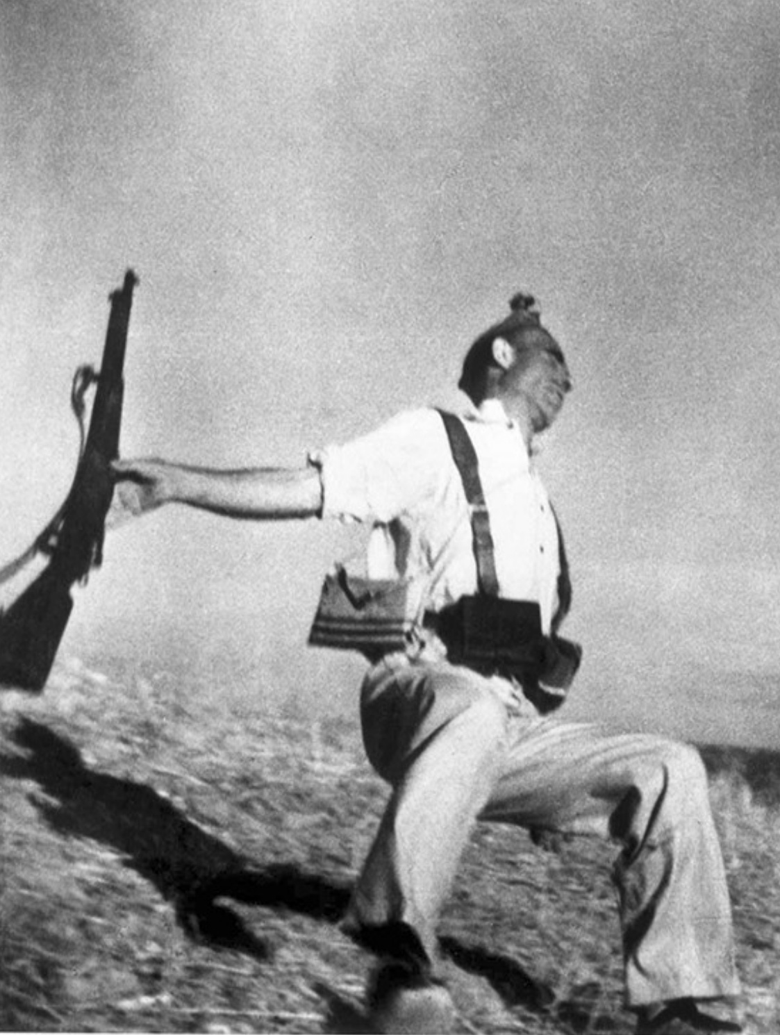 Mort d&#039;un milicià, Robert Capa, 1936