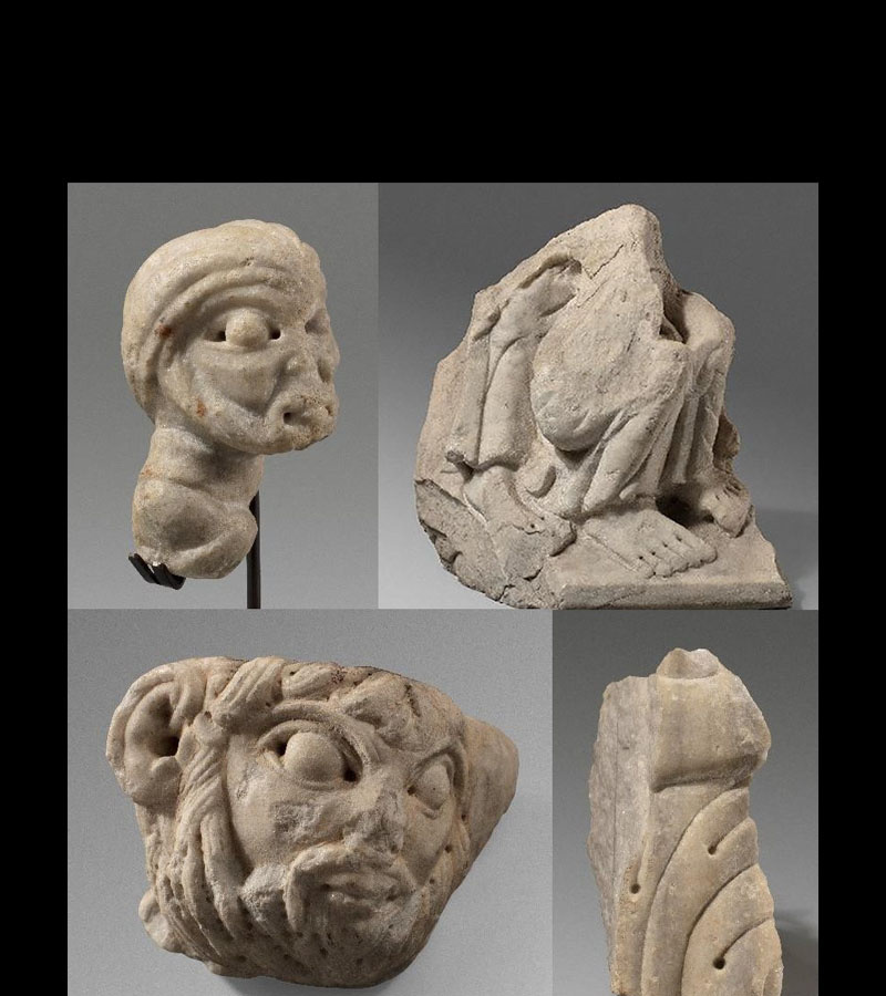 Fragmentos escultóricos procedentes del monasterio de Sant Pere de Rodes (Alt Empordà), atribuidos al Maestro de Cabestany y su taller