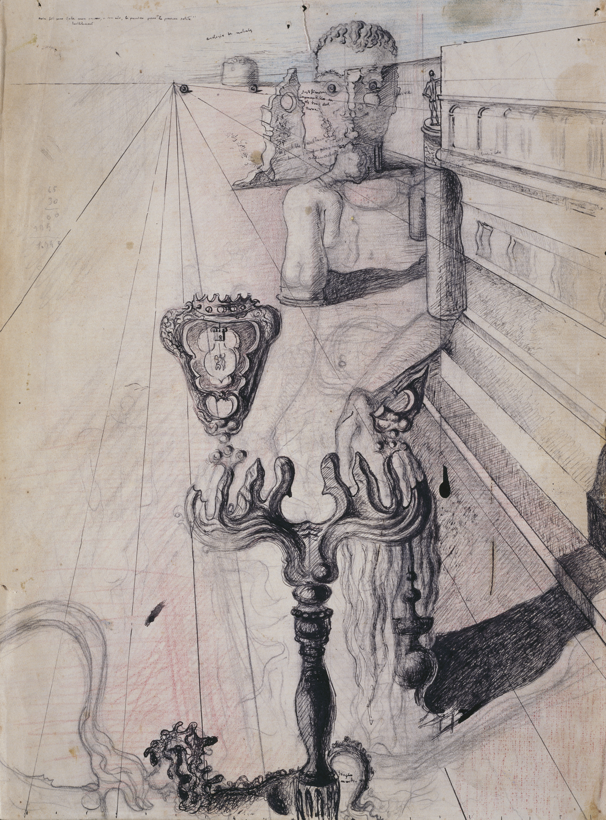 Esbós per a l&#039;home invisible, Salvador Dalí, 1930. MNCARS (c) Salvador Dalí, Fundació Gala-Salvador Dalí, VEGAP, Barcelona 2022/2023
