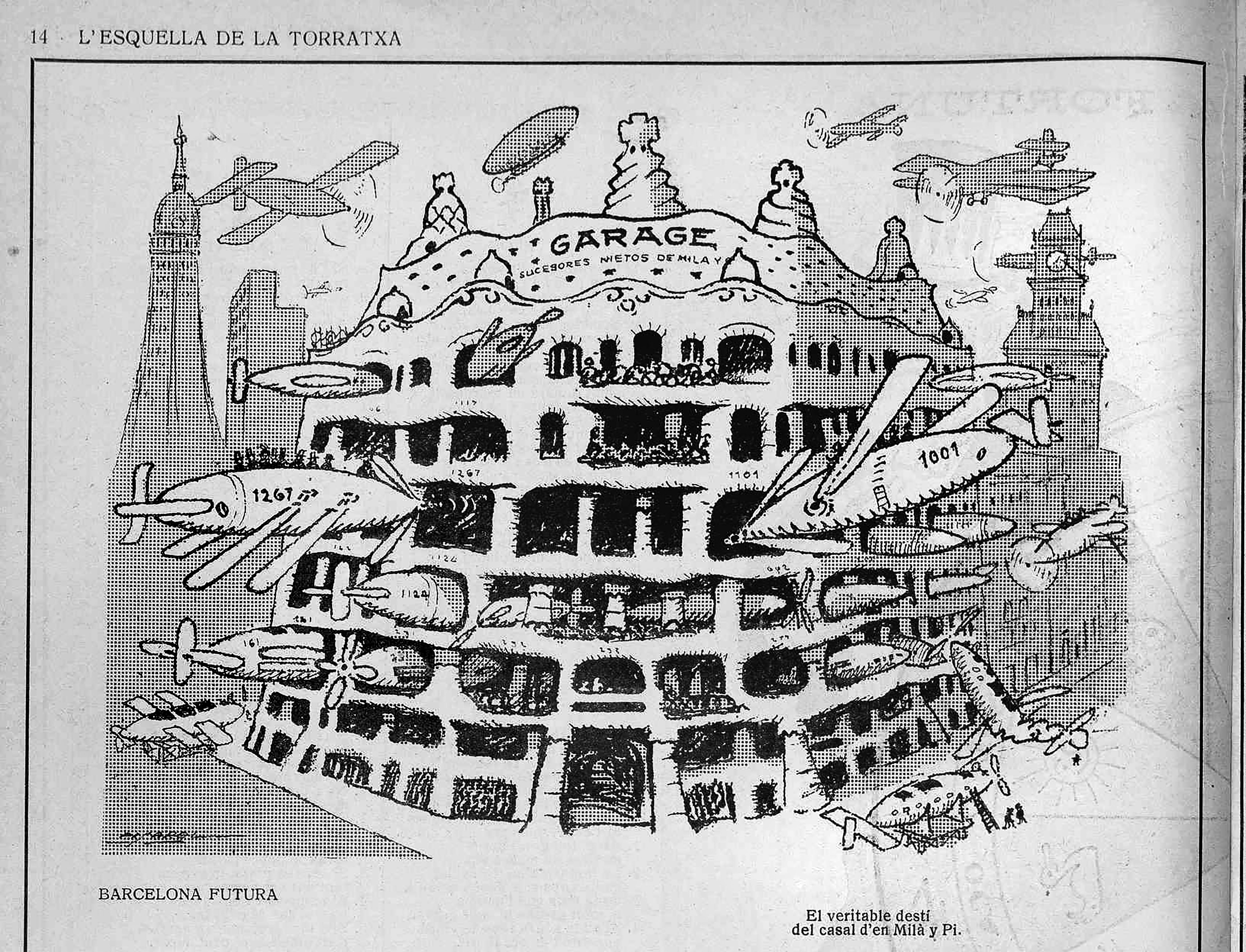 Josep Costa (Picarol). L’ Esquella de la Torratxa. Barcelona futura, 04/01/1912 Museu Nacional d’Art de Catalunya - Biblioteca Joaquim Folch i Torres