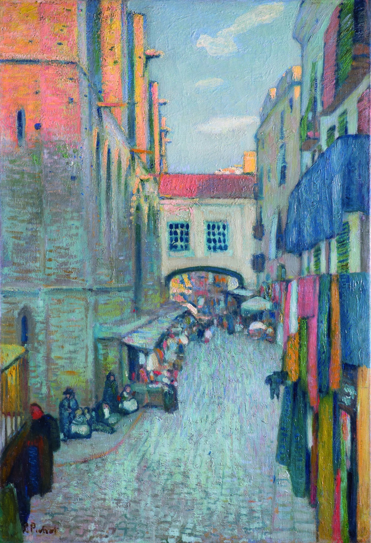 Ramon Pichot, Carrer de Santa María, c.1901. Col·lecció BBVA