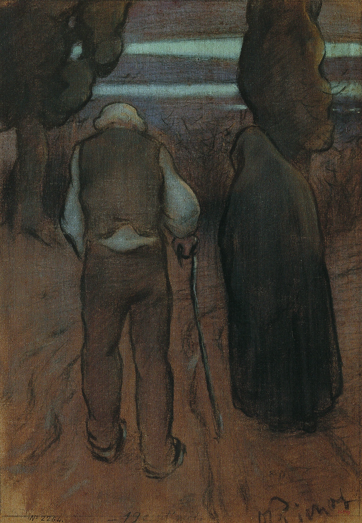 Ramon Pichot, El darrer cap d&#039;any, c.1894. Museu Nacional d&#039;Art de Catalunya