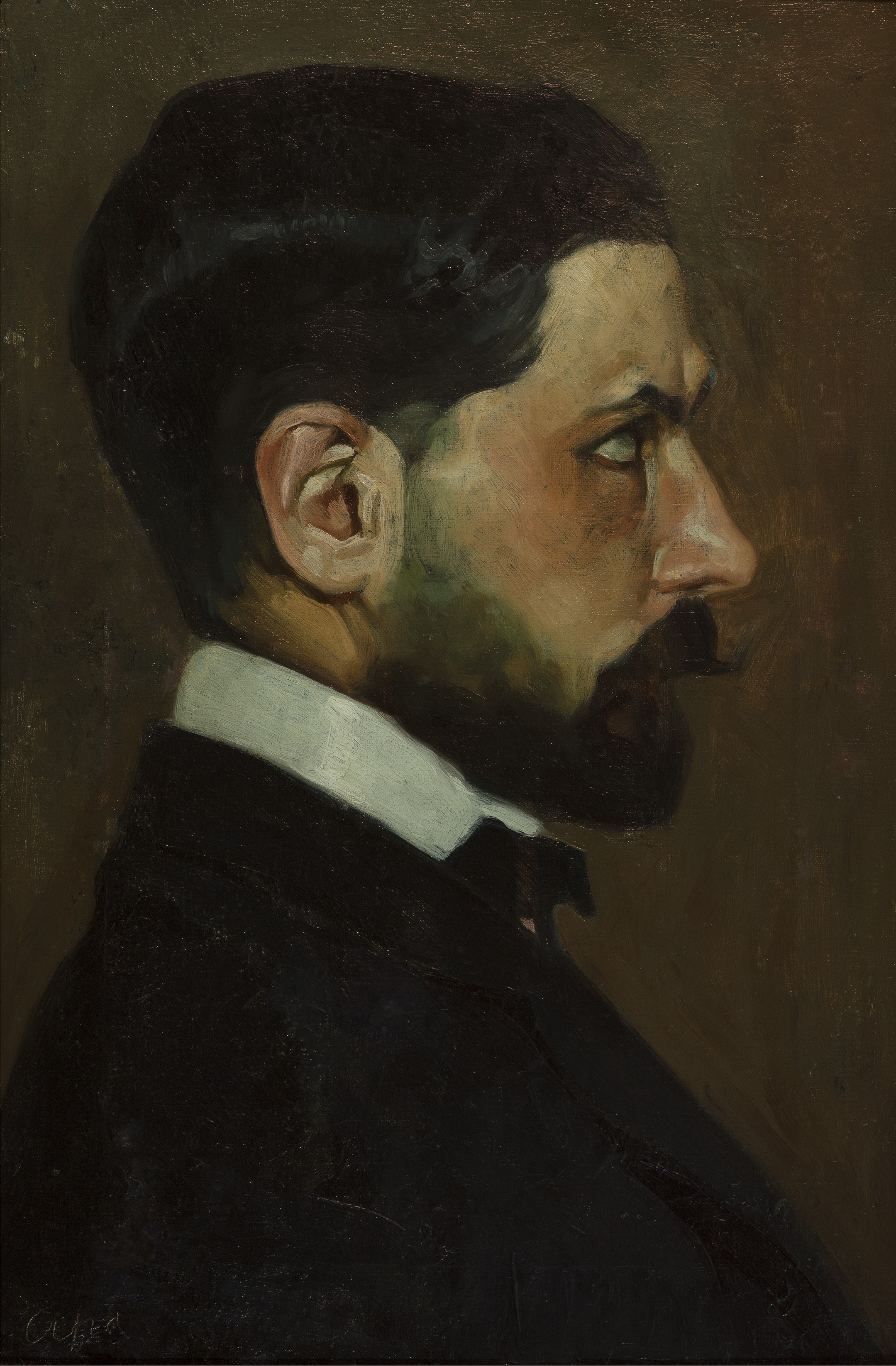 Autoretrat, Feliu Elias, cap a 1907. Col·lecció particular