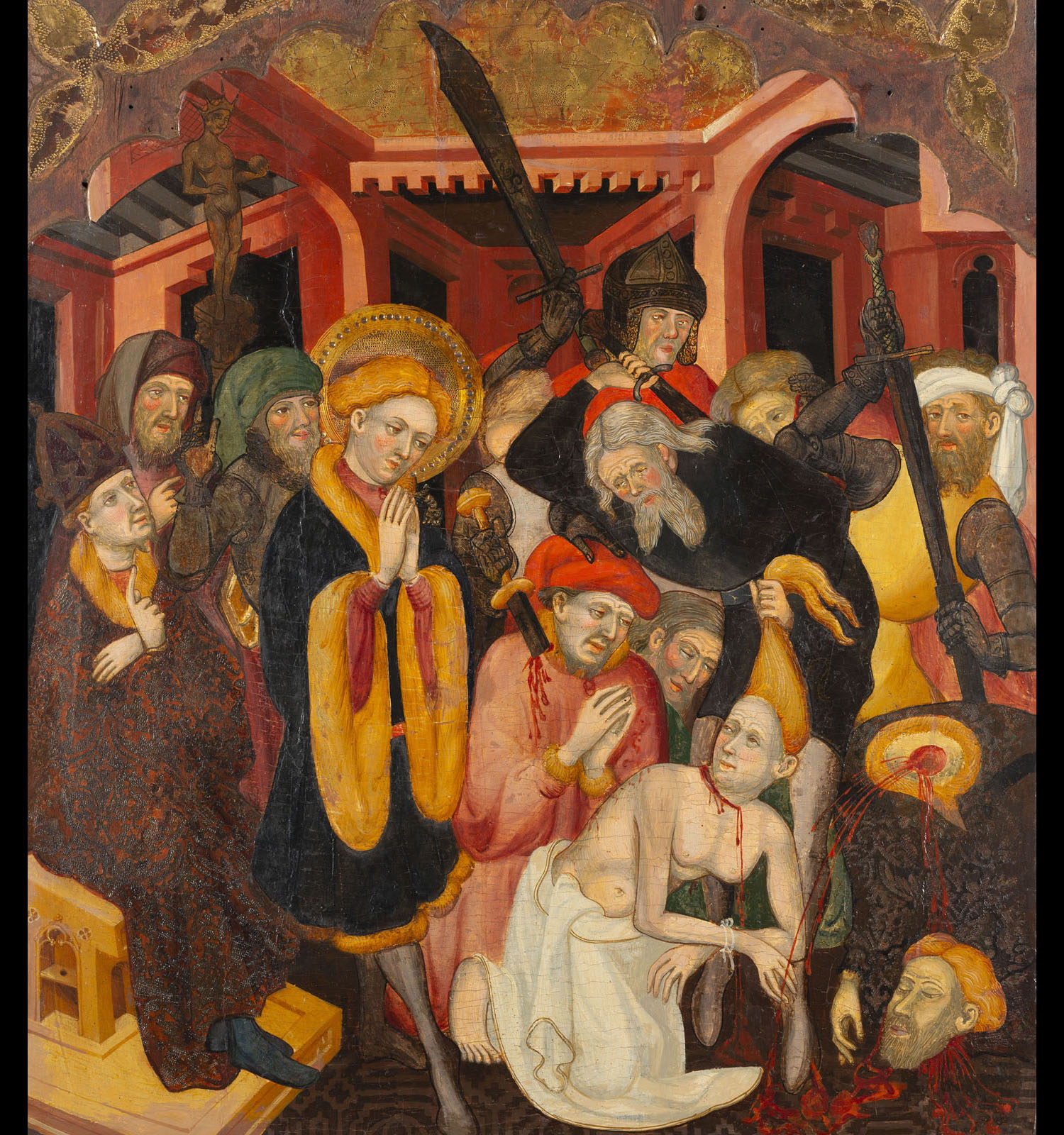 Lluís Borrassà, Decapitació dels familiars de sant Hipòlit