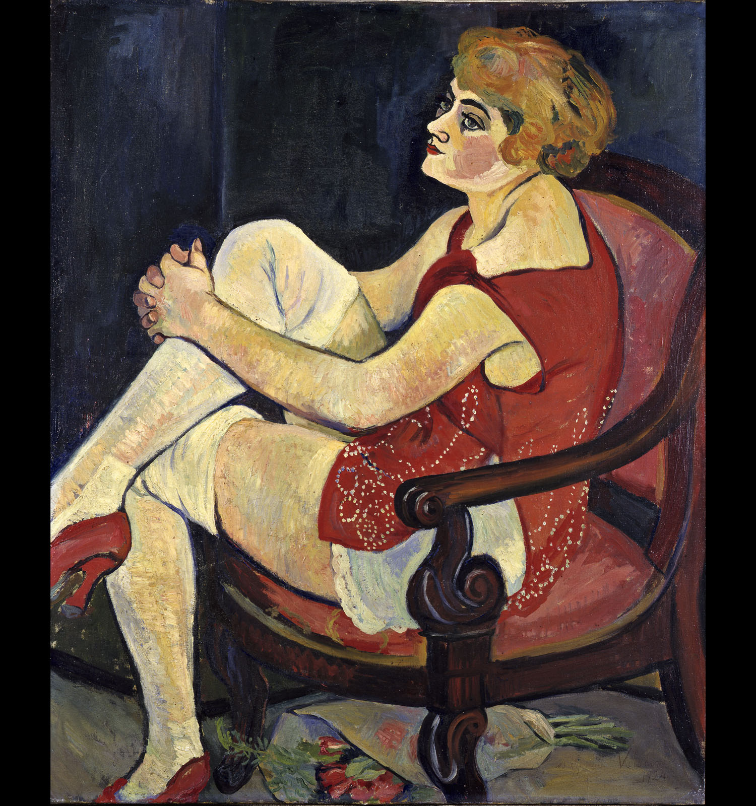 Suzanne Valadon, Femme aux bas blanc. 1924