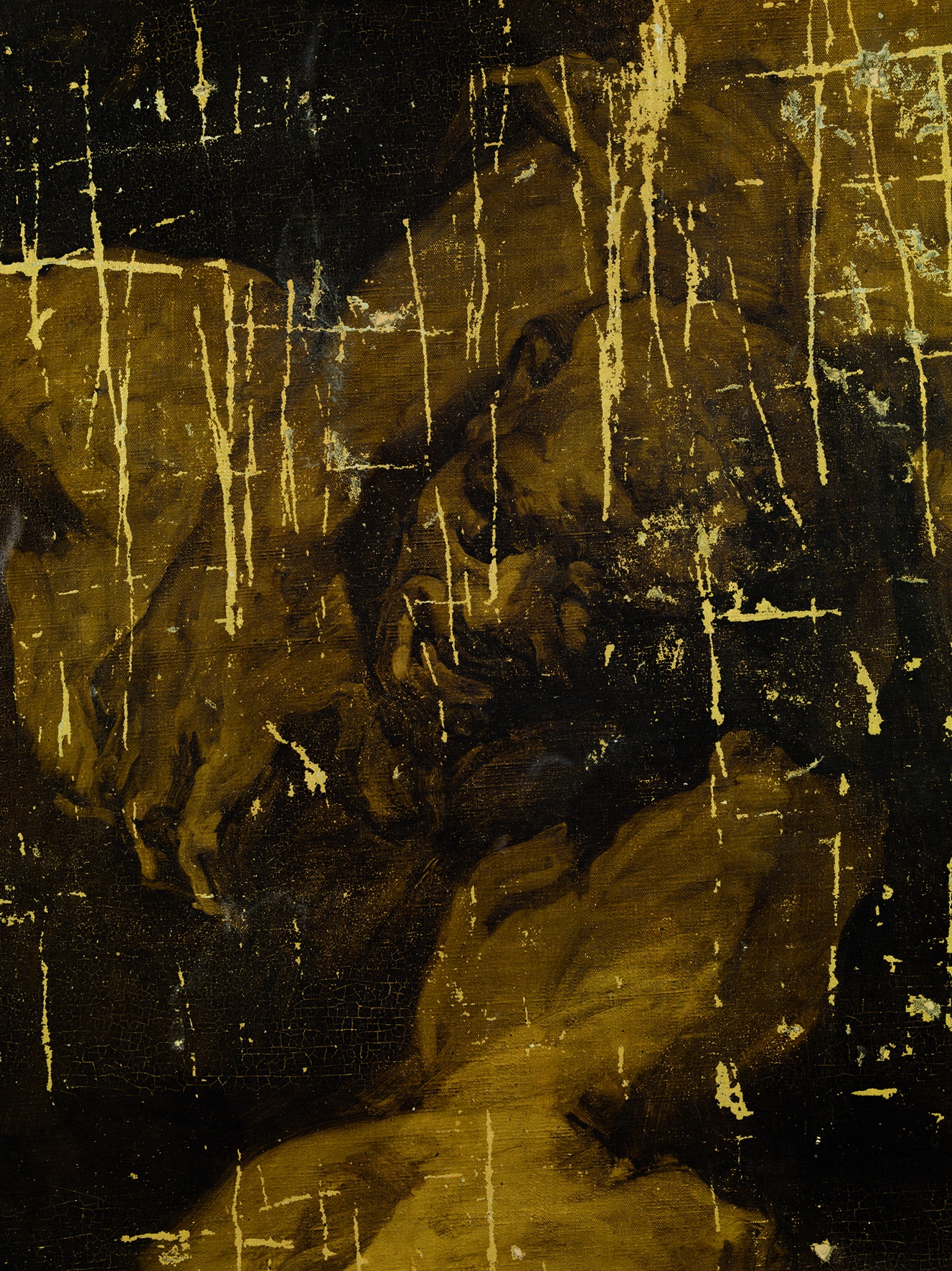 Josep Maria Sert, Fragment deteriorat de l&#039;Homenatge a Orient, Catedral de Vic, 1926-1927. © Museu Nacional d&#039;Art de Catalunya. Foto: Ferran Gimenez