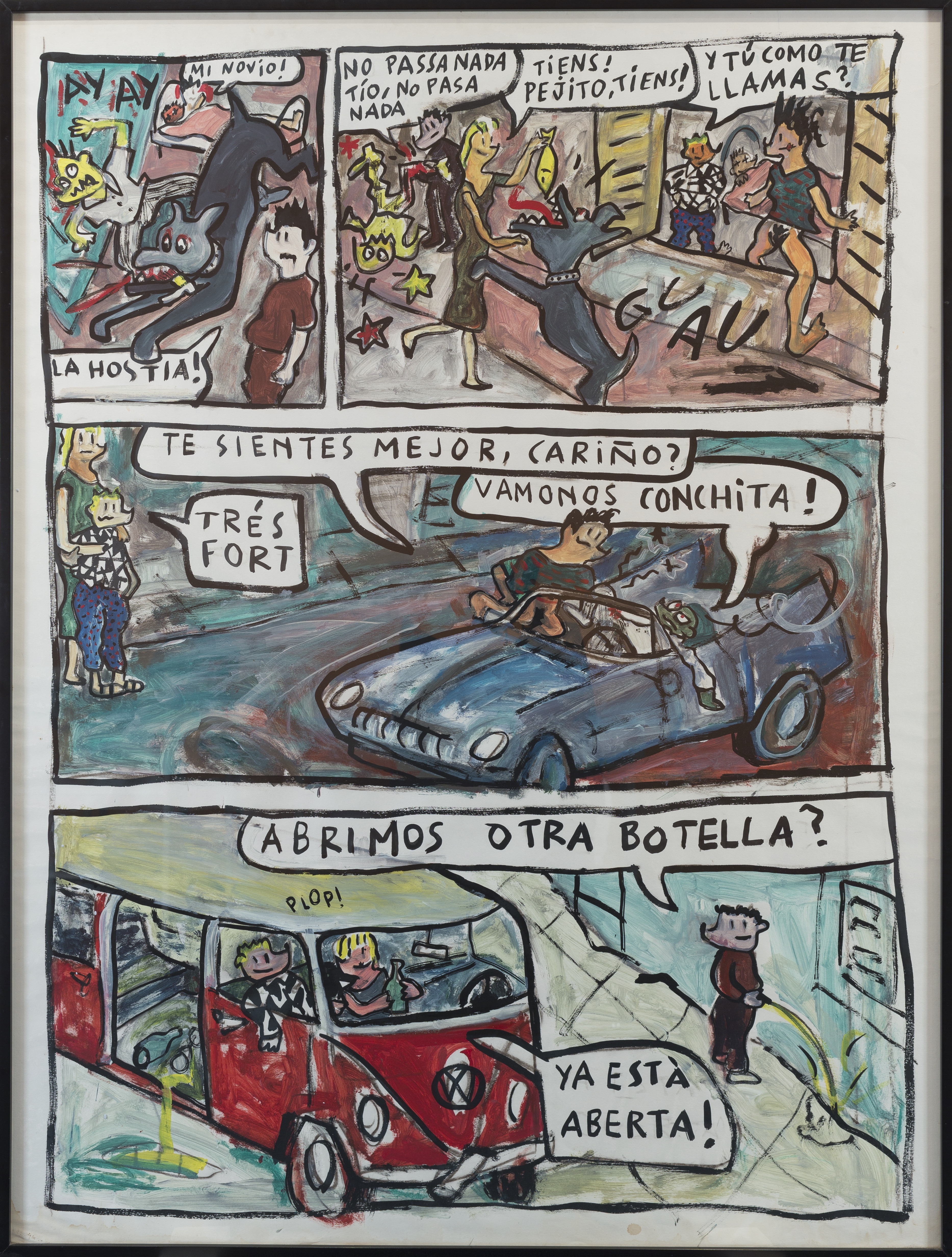 Mariscal. Una noche particular. Original per al núm. 65 d’El Víbora, 1985. Ediciones La Cúpula. © Mariscal, VEGAP, Barcelona, 2019