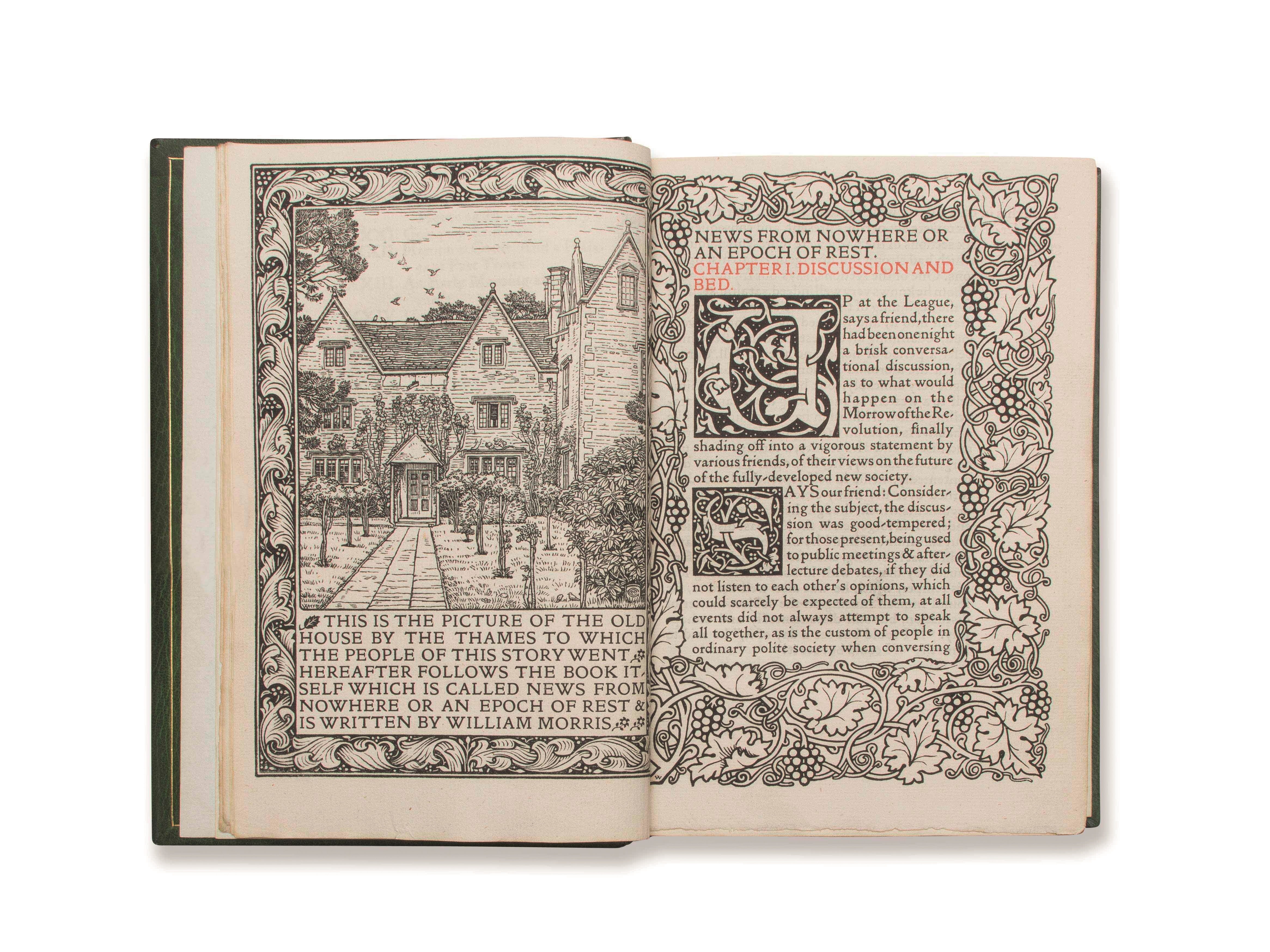 William Morris. News from Nowhere (Notícies d&#039;enlloc) (ed. Hammersmith: Kelmscott Press). 1892 © The William Morris Society, Londres. Foto: Ilya Krylov