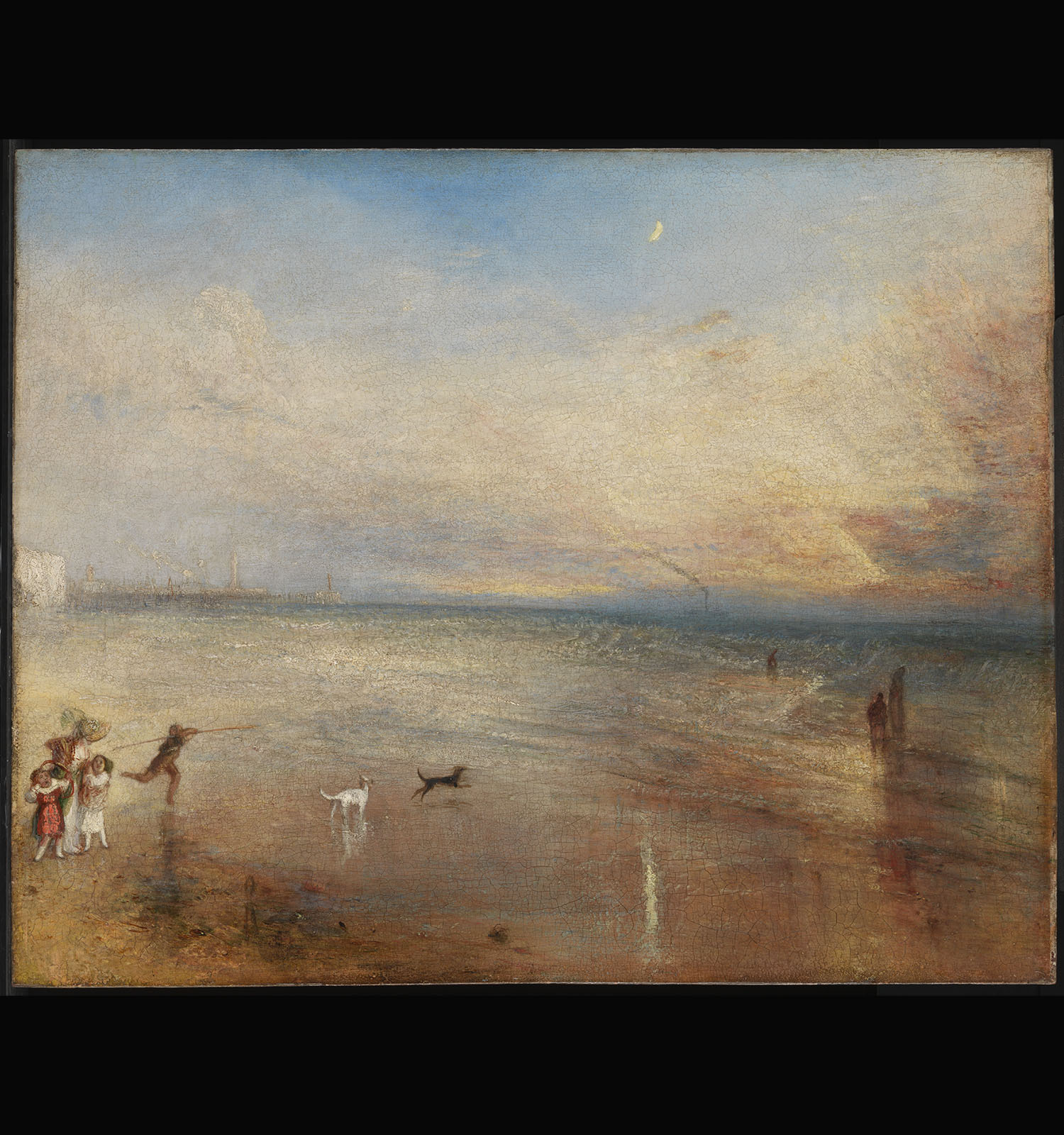 Joseph Mallord William Turner, Lluna nova; o &#039;He perdut la meva barca, tu no tindràs el teu cèrcol&#039;. Exposat el 1840. Tate: Accepted by the nation as part of the Turner Bequest 1856