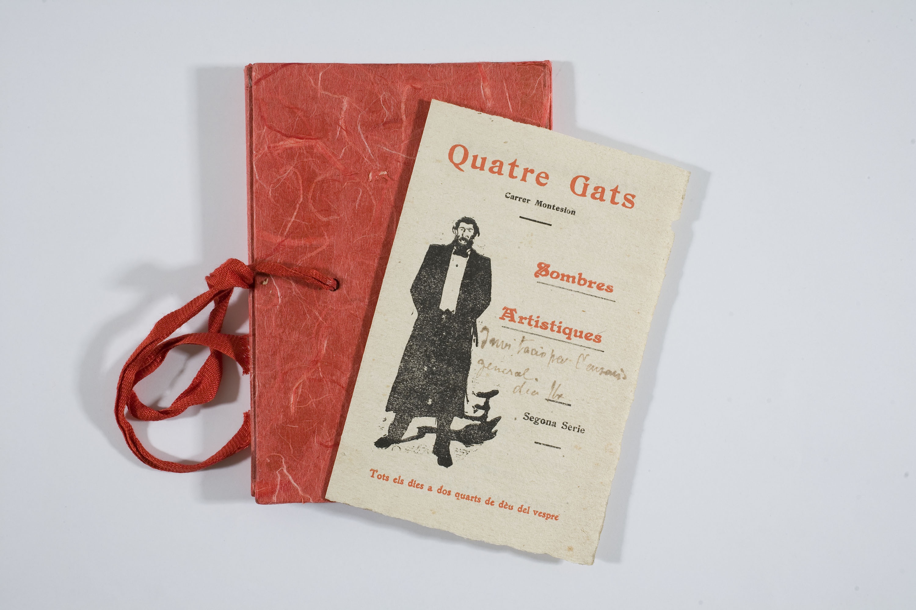 Ramon Casas. Invitación para la sesión de sombras chinescas en Els Quatre Gats. Biblioteca Joaquim Folch i Torres