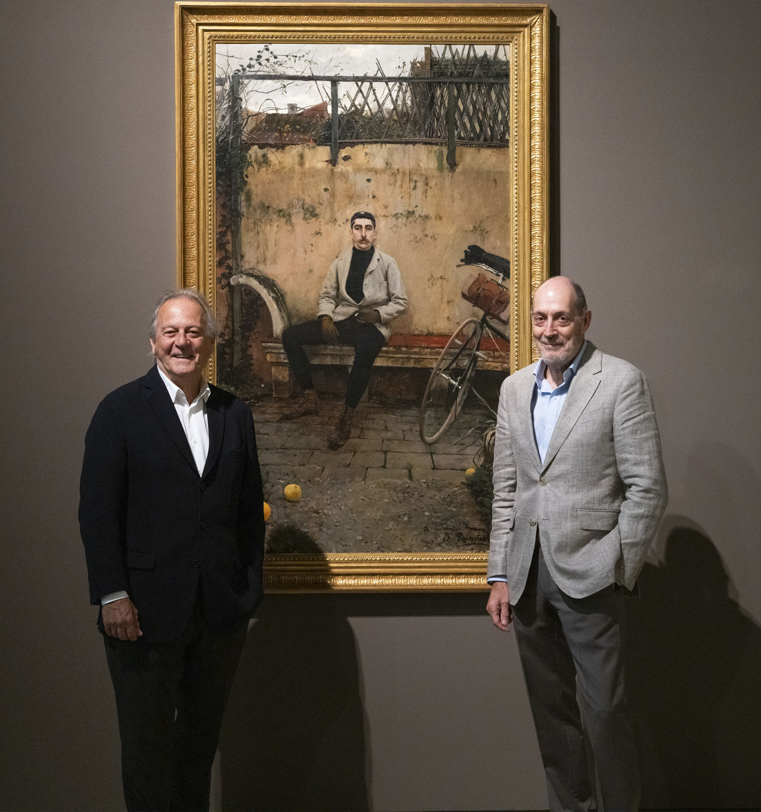 Joan Oliveras, president del MNAC, i Miquel Molins, Director de la Col.lecció d’Art Banc Sabadell