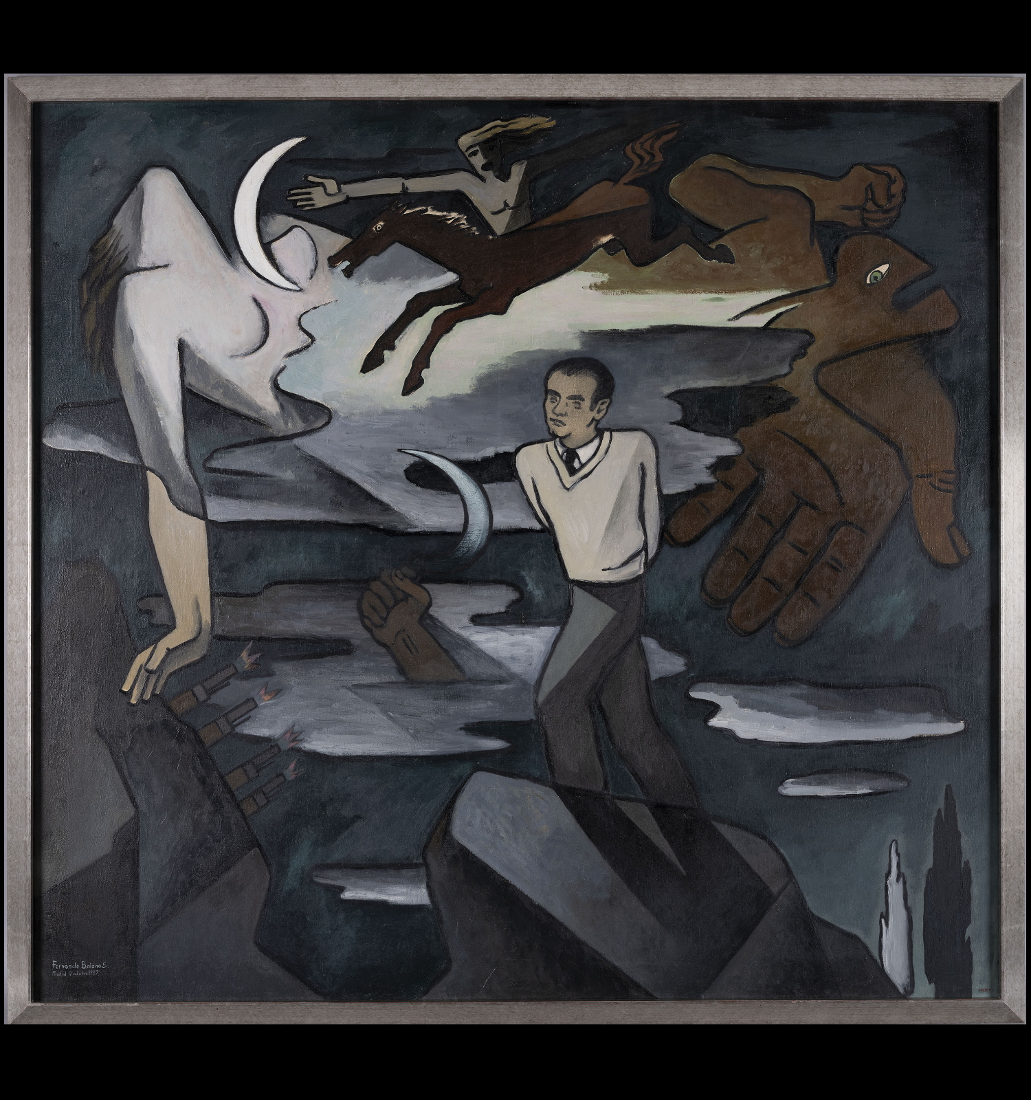 Al·legoria de l’afusellament de Federico García Lorca, Fernando Briones, 1937 Al·legoria de l’afusellament de Federico García Lorca, Fernando Briones, 1937