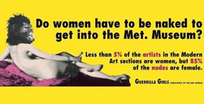 Do Women Have to Be Naked to Get into the Met. Museum?, 1989