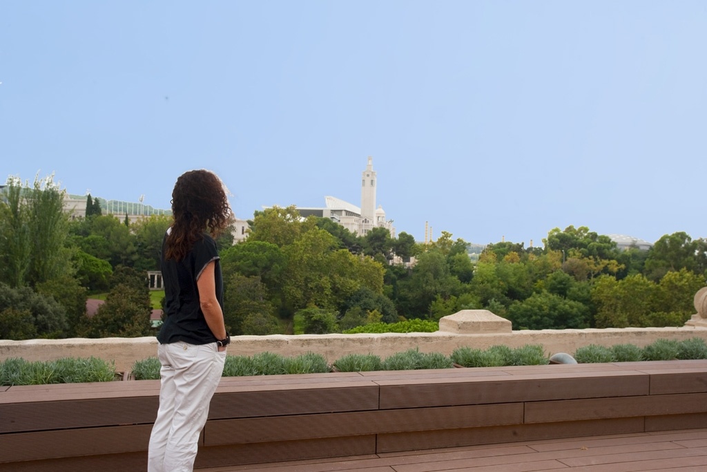 Mirador del Museu nacional d&#039;Art de Catalunya.