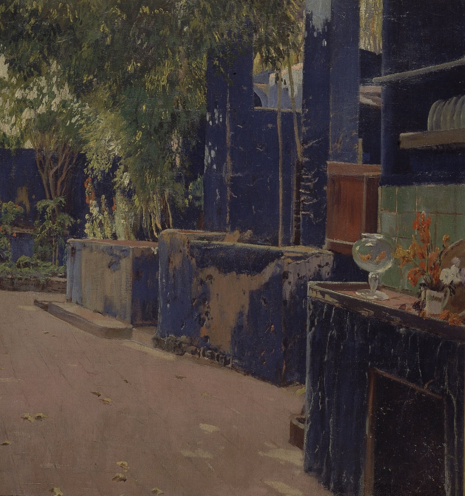 Patio azul (detalle), Santiago Rusiñol, 1913