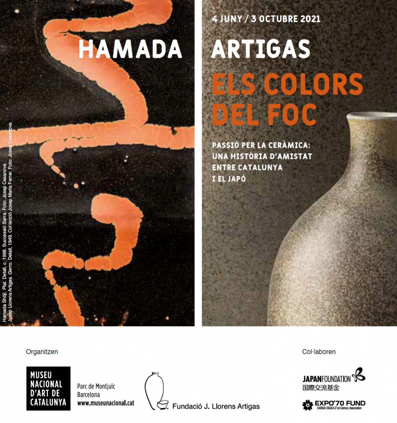 Els colors del foc. Hamada - Artigas | exposició