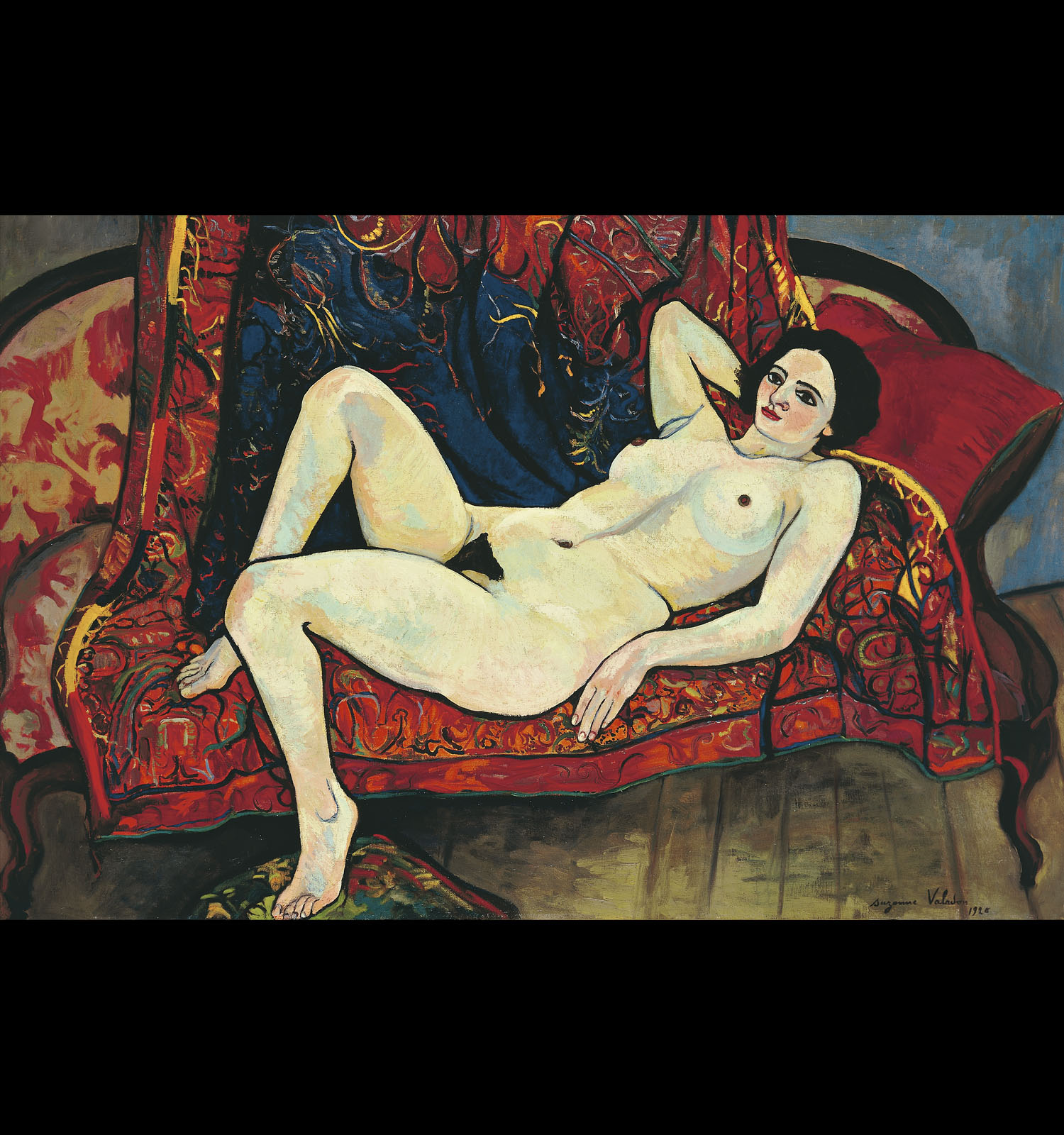 Suzanne Valadon. Nu au canapé rouge, 1920.