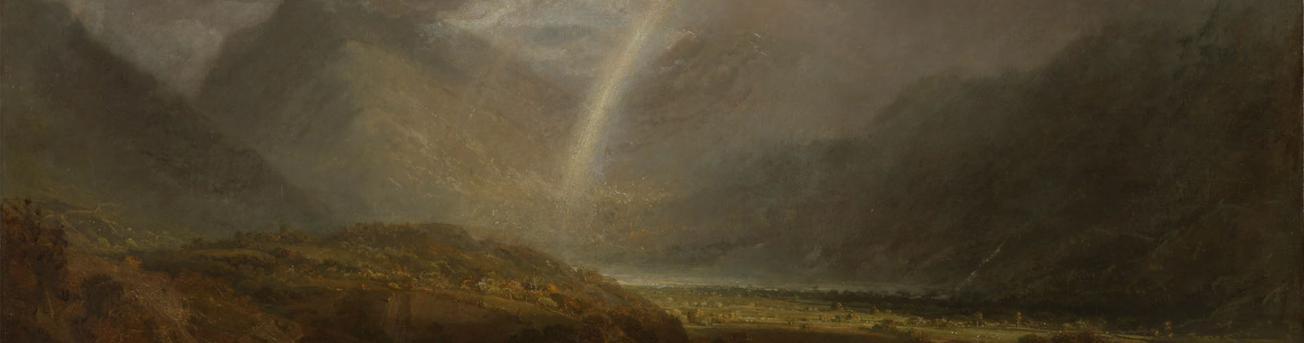 Joseph Mallord William Turner, Llac Buttermere, amb la part de Cromackwater, Cumberland, un xàfec, exposat el 1798. Tate: Accepted by the nation as part of the Turner Bequest 1856
