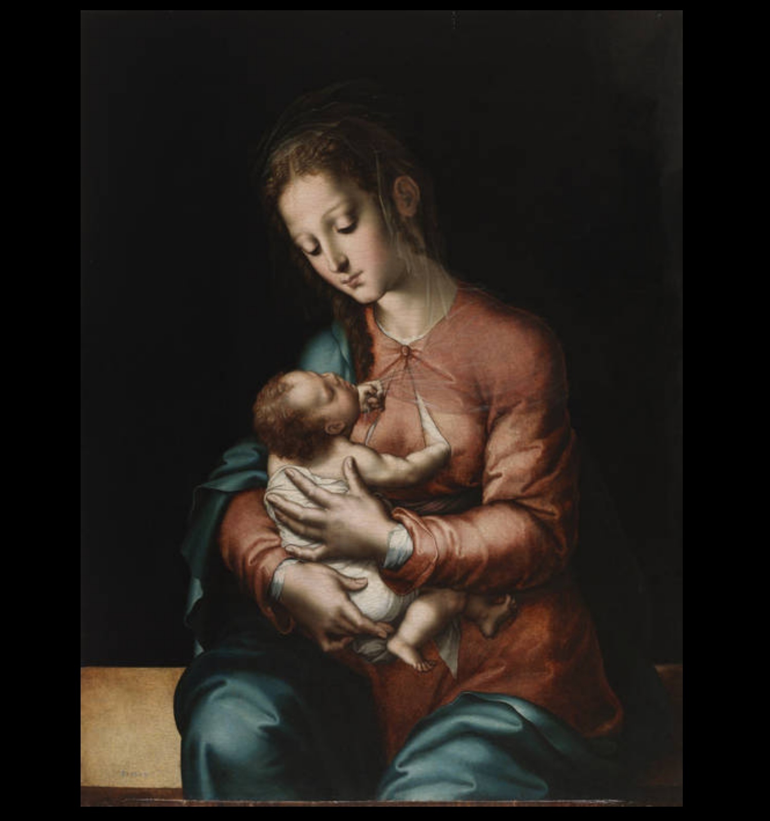 &#039;La Virgen de la leche&#039;, Luis de Morales, hacia 1565. Museo Nacional del Prado, Madrid