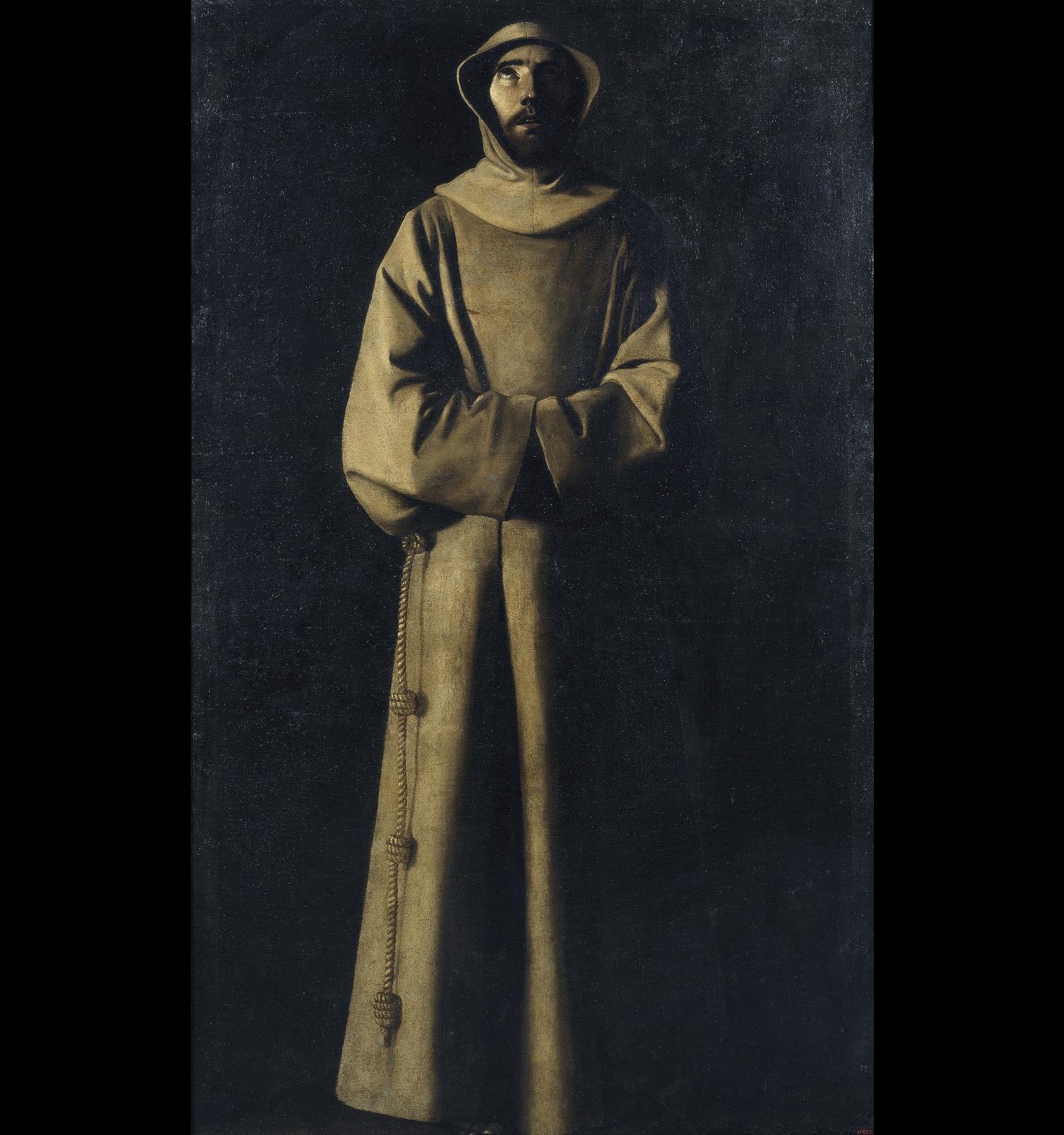 Sant Francesc d'Assís segons la visió del papa Nicolau V, Francisco de Zurbarán, cap a 1640 Sant Francesc d'Assís segons la visió del papa Nicolau V, Francisco de Zurbarán, cap a 1640