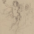 image for: Antoni Caba - Dafne (anvers) / Estudi de figura femenina al·legòrica (revers) - Cap a 1860-1880 [1]