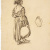 image for: Dionís Baixeras - Estudi de noia amb càntirs per al quadre «Las Quintas» - Cap a 1905