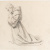 image for: Claudi Lorenzale - Frare agenollat (anvers) / Estructura arquitectònica (revers) - Cap a 1850-1870 [1]