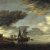 image for: Salomon Jacobsz van Ruysdael - Velers al costat d&#039;un poblet - 1660