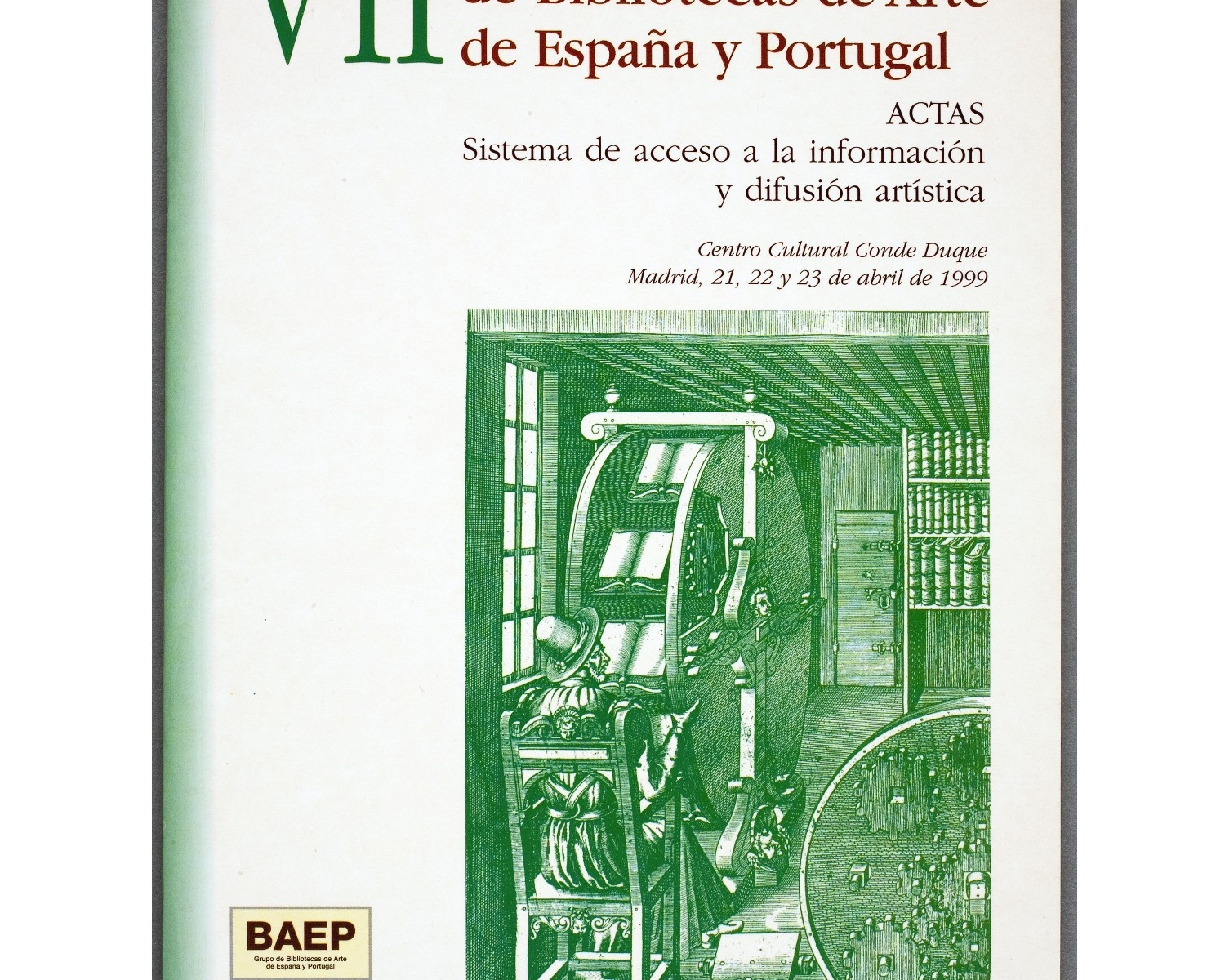 Actes del VII Encuentro de Bibliotecas de Arte de España y Portugal