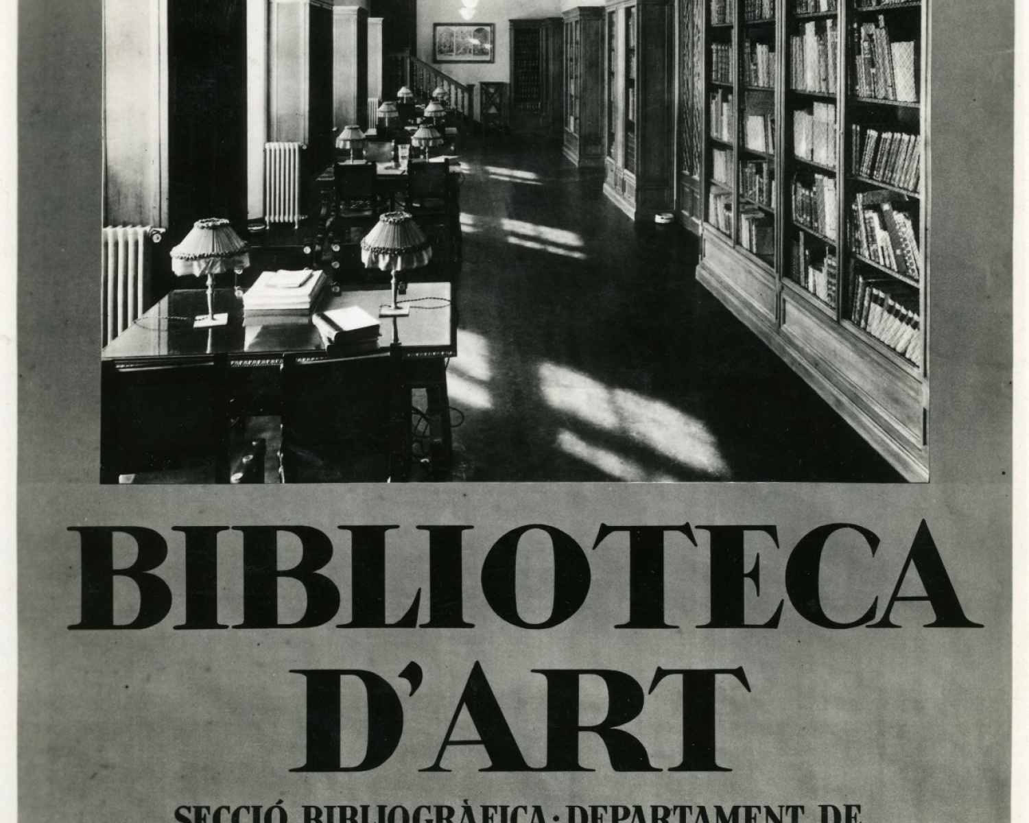 Cartell-anunci de la Biblioteca d’Art