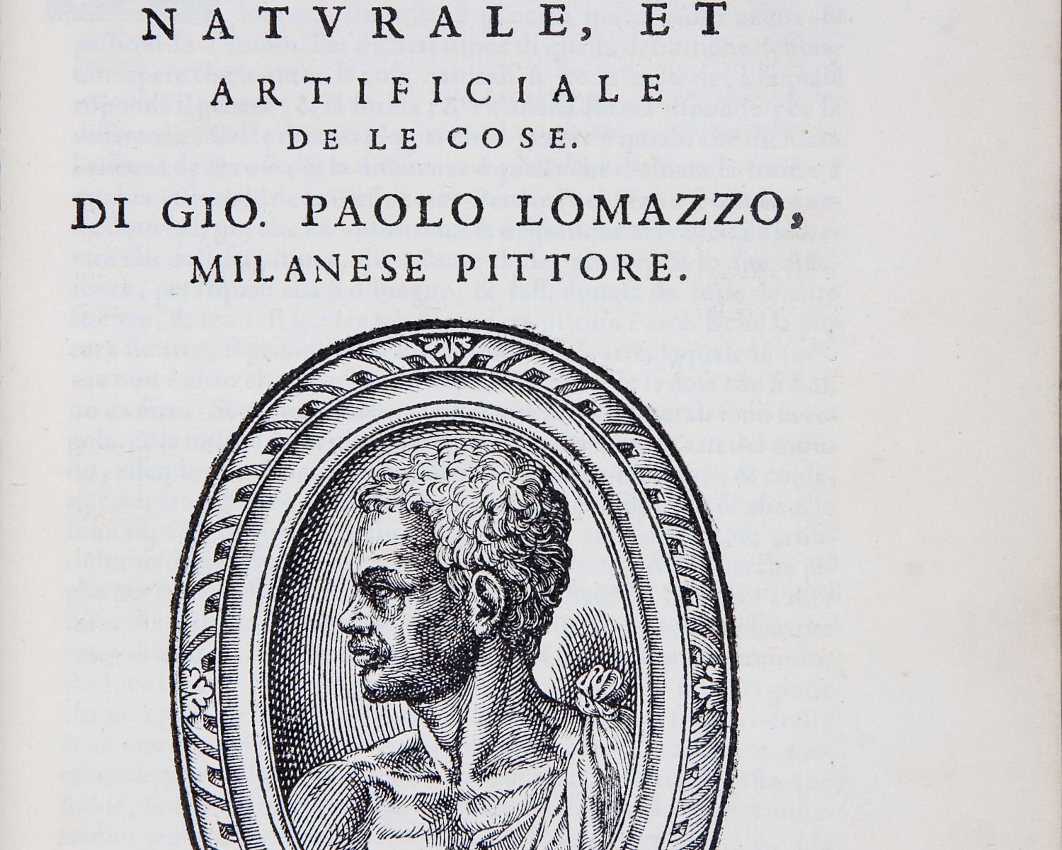 Giovanni Paolo LOMAZZO, Trattato del l&#039;arte de la pittura di Gio. Paolo Lomazzo: diuiso in sette libri : ne&#039; quali si contiene tutta la theorica &amp; la prettica d&#039;ella pittura. In...