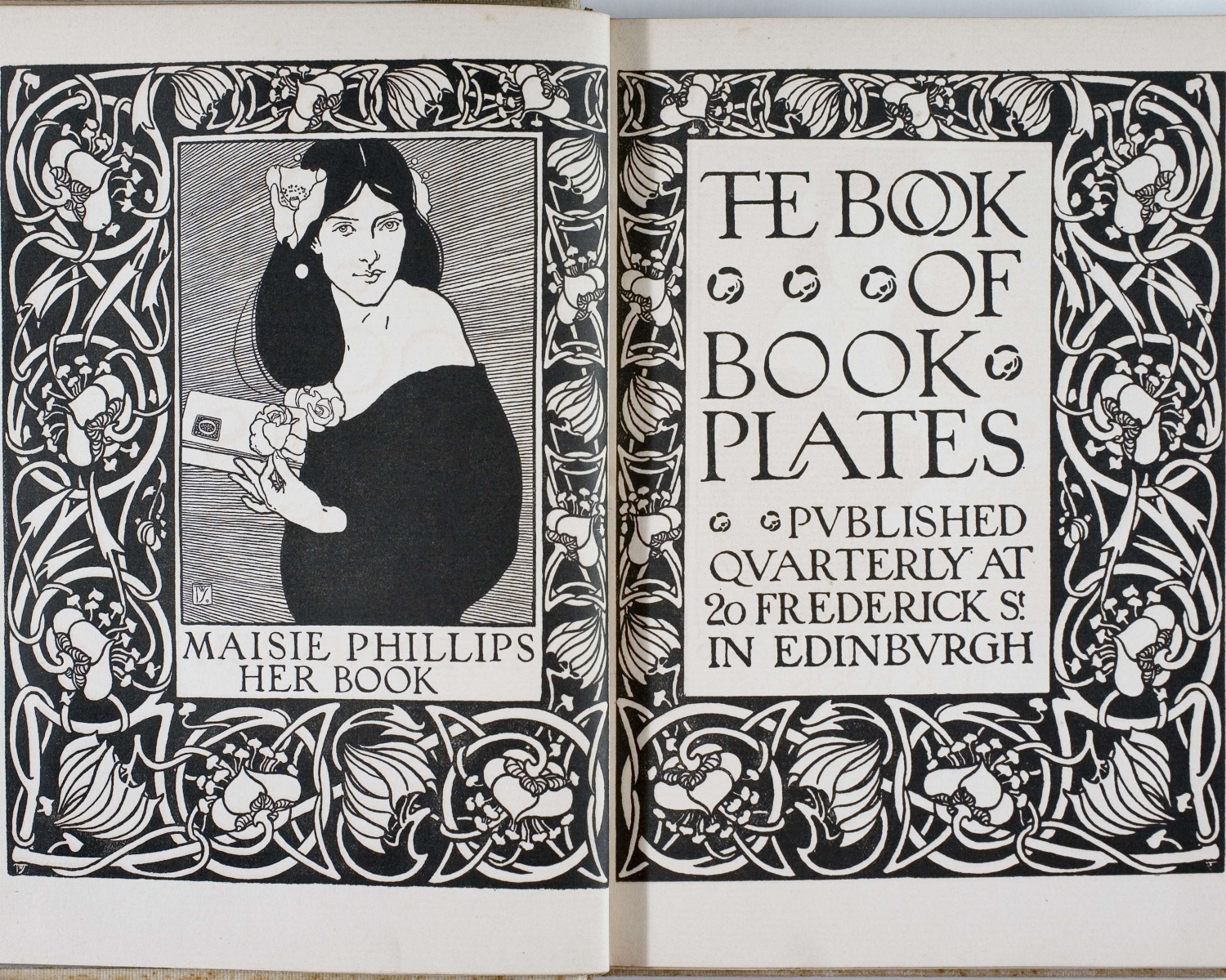 The Book of book-plates. Abr. 1900, vol. 1, núm. 1. Edinburgh, 1900-1905