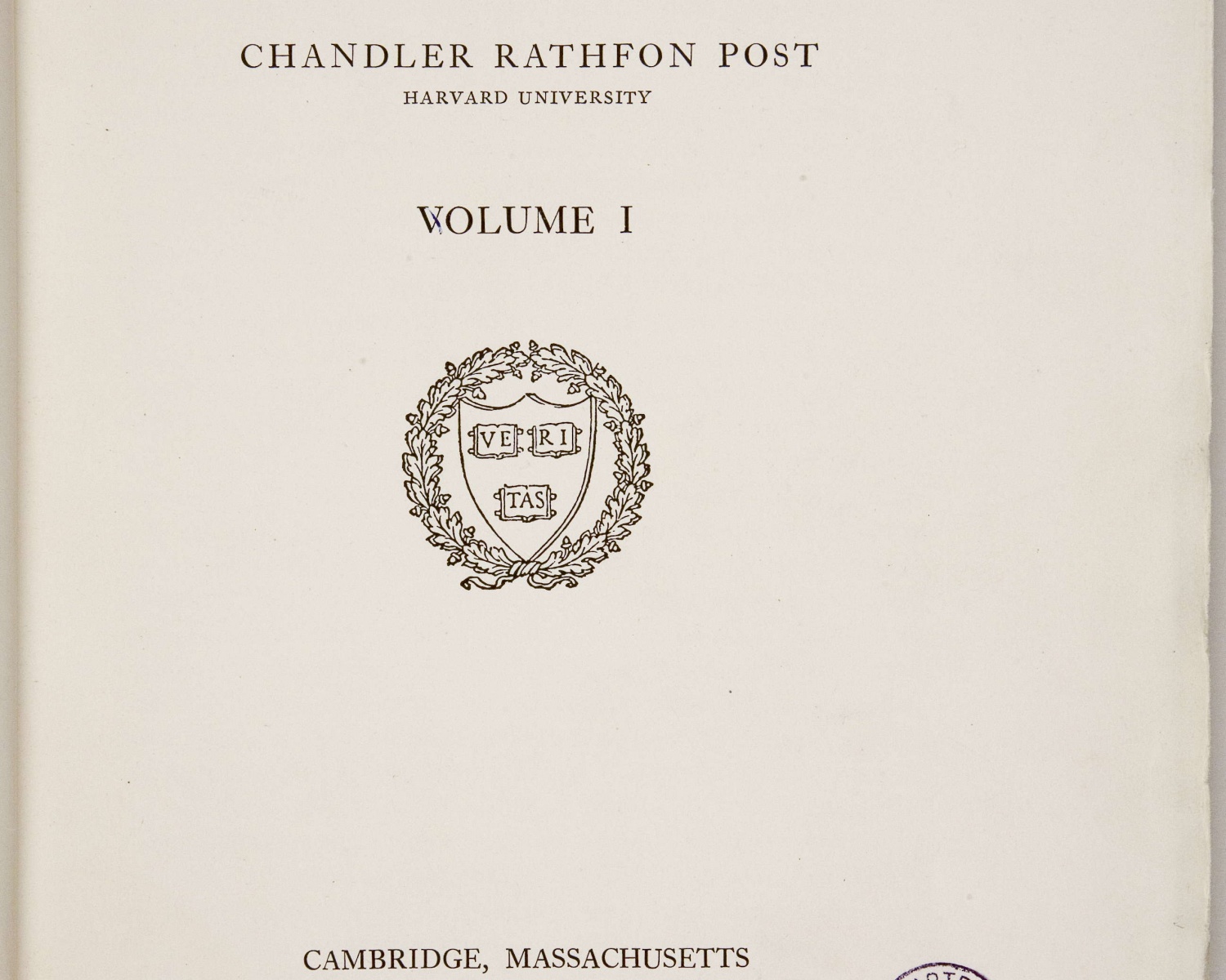 Chandler Rathfon POST, A History of Spanish Painting: Volume I. Cambridge, Massachusetts: Harvard University Press, 1930