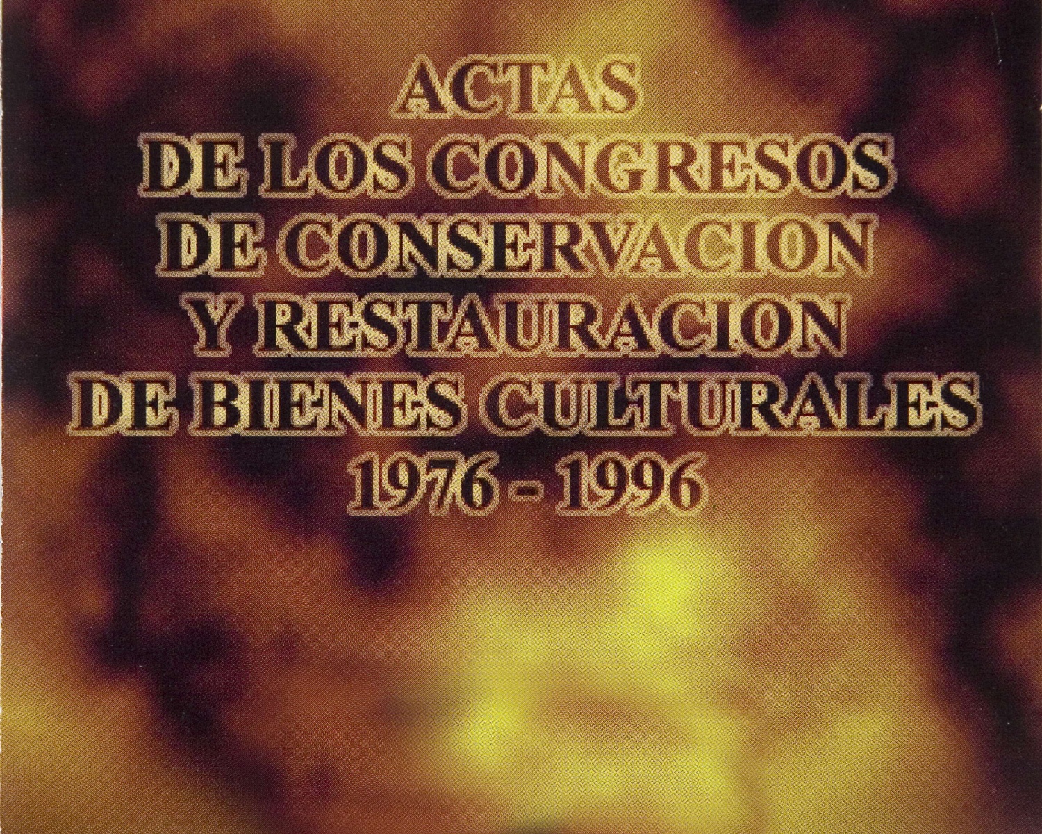 Actas de los Congresos de Conservación y Restauración de Bienes Culturales 1976-1996 [Recurs electrònic]. [S.l.] : Andrés Escalera, Eduardo Porta, DL 1996