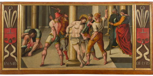 Flagel·lació de Crist Anònim. Catalunya - Flagel·lació de Crist - 1585