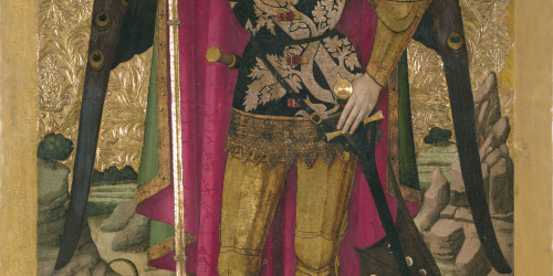 Sant Miquel Jaume Huguet - Sant Miquel - Cap a 1455-1460