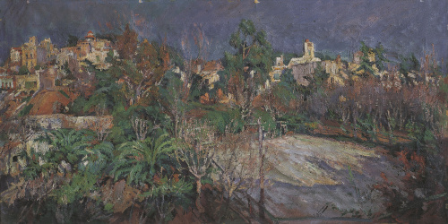 Tennis Courts in Sant Gervasi (Barcelona) Francesc Gimeno - Tennis Courts in Sant Gervasi (Barcelona) - Circa 1898