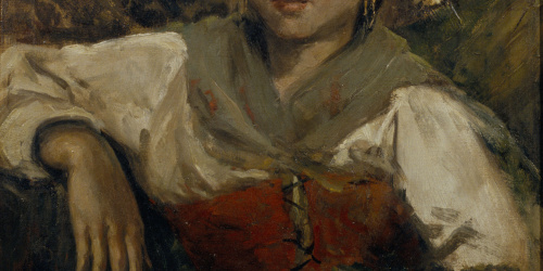 Peasant Girl Francesc Gimeno - Peasant Girl - Madrid, 1886