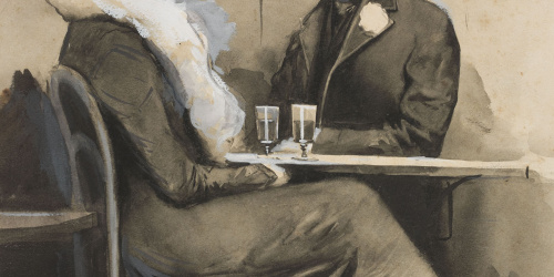 «Prenent l'aperitiu» Joan Cardona - «Prenent l'aperitiu» - Circa 1903