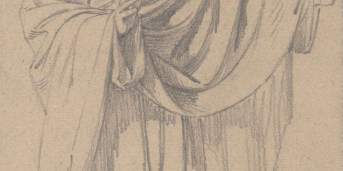 image for: Claudi Lorenzale - Home vestit amb una llarga túnica - Cap a 1850-1870