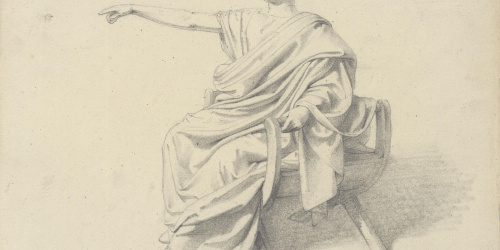 image for: Claudi Lorenzale - Patrici romà [?] - Cap a 1850-1870