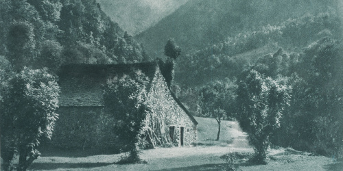 image for: Josep Maria Casals i Ariet - Paisatge amb cabana - No datat