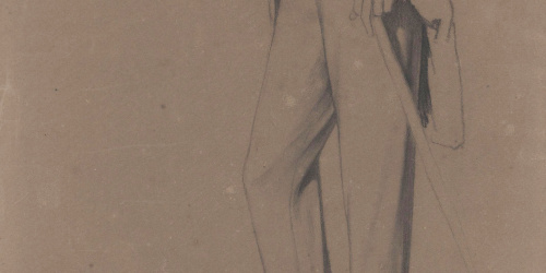 image for: Claudi Lorenzale - Estudi per a un retrat - Cap a 1860-1880