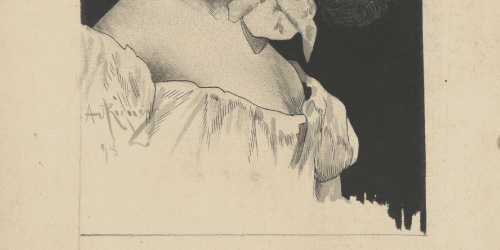 image for: Alexandre de Riquer - Retrat de noia jove - 1898