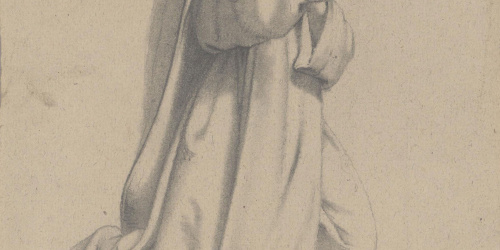 Claudi Lorenzale - Santa agenollada amb corona d'espines - Cap a 1850-1870 image for: Claudi Lorenzale - Santa agenollada amb corona d'espines - Cap a 1850-1870