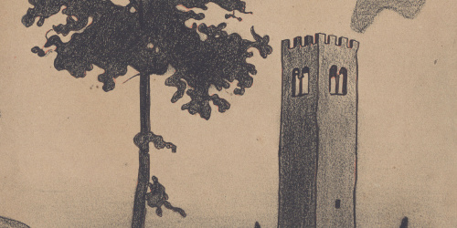 image for: Ignacio Zuloaga - Paisatge de Fiesole - Cap a 1894