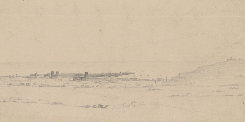 Claudi Lorenzale - Vista de Barcelona - Cap a 1840-1850 image for: Claudi Lorenzale - Vista de Barcelona - Cap a 1840-1850