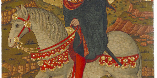 image for: Pere Garcia de Benavarri - Sant Julià a cavall - Cap a 1470-1485