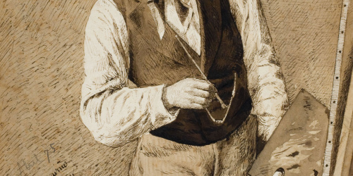 Antoni Fabrés - Retrat d'Alexandre de Riquer - 1875 image for: Antoni Fabrés - Retrat d'Alexandre de Riquer - 1875